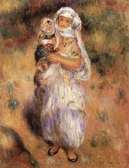 Pierre-Auguste Renoir Algerierin mit Kind Germany oil painting art